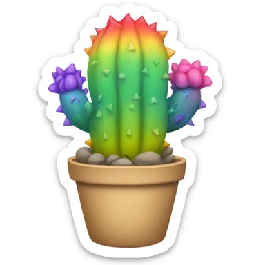 rainbow catus sticker