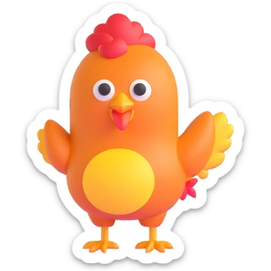 chicken nugget wearing a swimsuit sticker