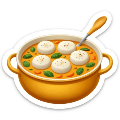 Idli and sambar sticker