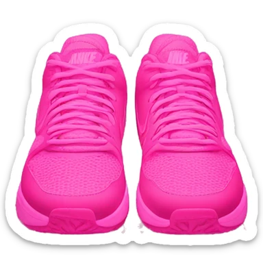 Nike Shoes in neon pink sticker