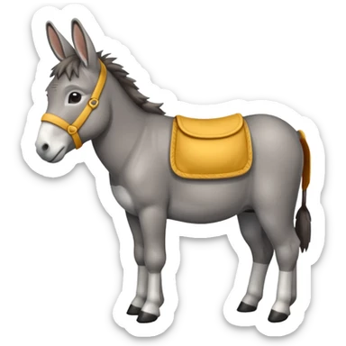 un burro en genero femenino sticker
