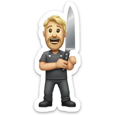 Kitchen knife sharper sticker
