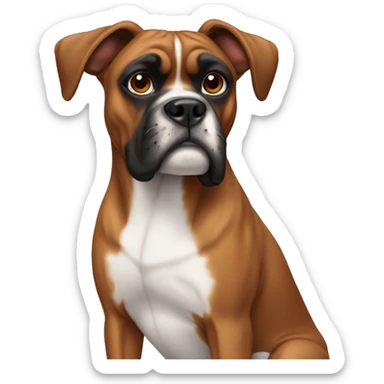 Boxer dog  sticker