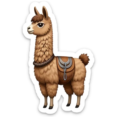 llama with steelresilient coil sticker