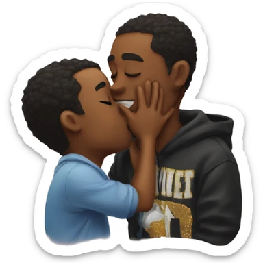Kissing the homies goodnight sticker