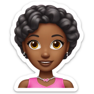 Black Girl Barbie sticker