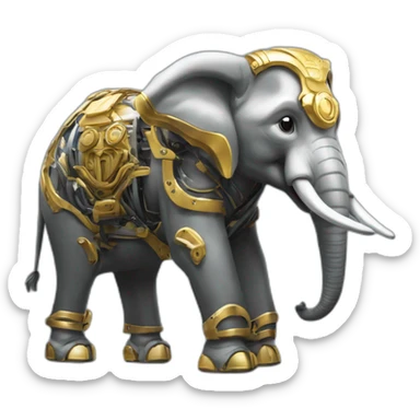 éléphant machine de l'île Nantes sticker