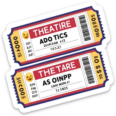theatre movie ticket sticker