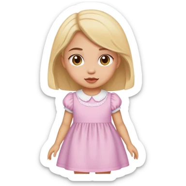 Dos with a nursery dress  sticker