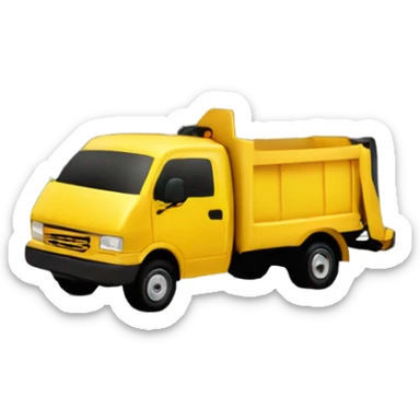 Yellow junk removal truck sticker