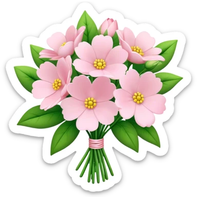 pale pink flower bouquet 🌸 sticker
