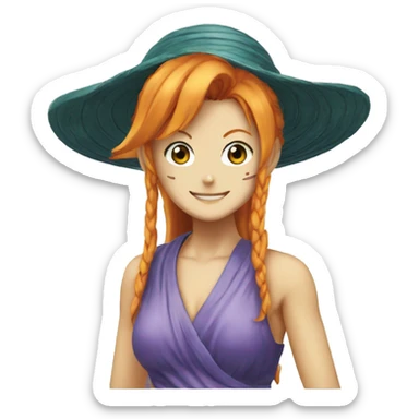Nami of One Piece sticker