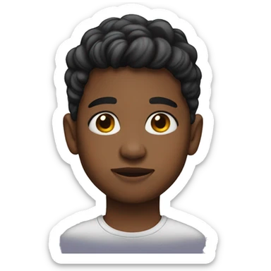 boy with earrings and facepaint sticker