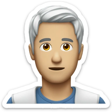 persona tirandose de cabeza sticker