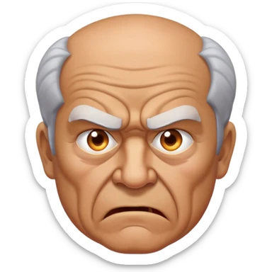 angry grandfather sticker