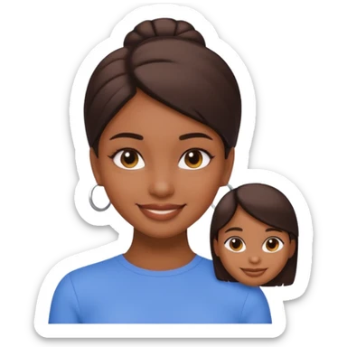 Hazme varios emojis aesthetic pero que sea de una chica morena aesthetic clean girl sticker