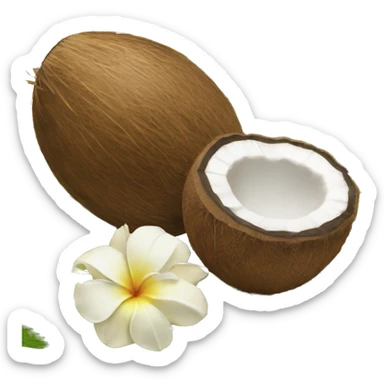 Coconut and vanilla  sticker