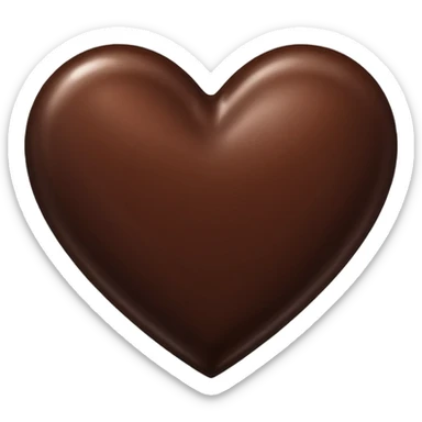 chocolate heart emoji sticker