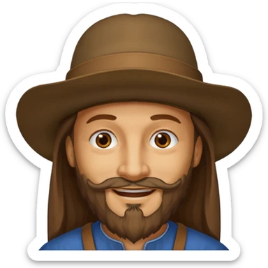 portrait of leonardo da vinci sticker