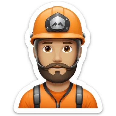 bearded athlete in helmet



















 sticker