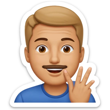 Dad blowing a kiss sticker