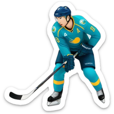 Kazakhstan national team hockey player sticker