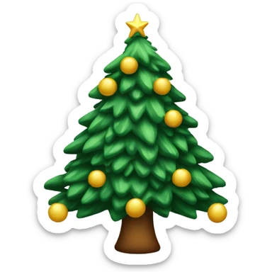 Christmas tree sticker