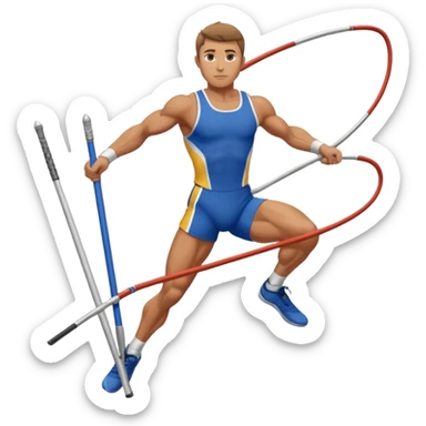 saltador de pértiga sticker