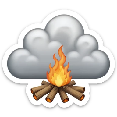 Campfire Smoke sticker