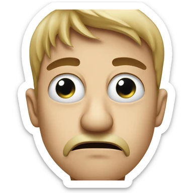 Pinching his nose cause it stinks sticker