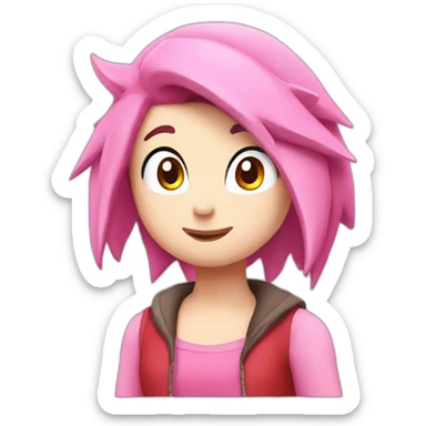 Amy Rose the hedgehog sticker