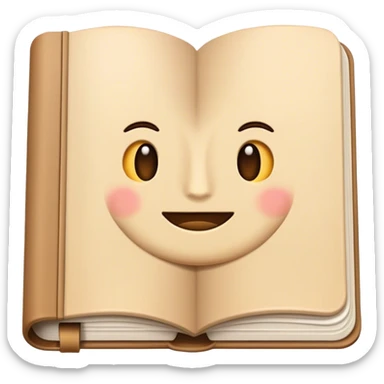 journal beige sticker