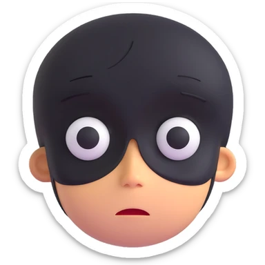 face expressing sad emotion sticker