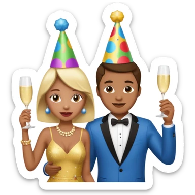 a couple dancing in party















 sticker