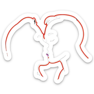 hot romantic kiss sticker