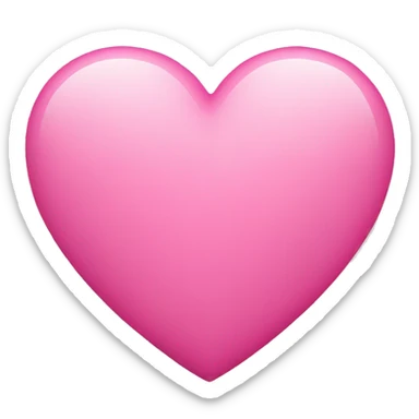Pink heart sticker