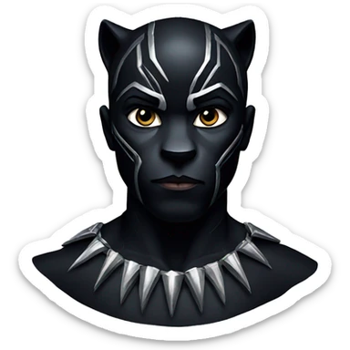 black panther sticker
