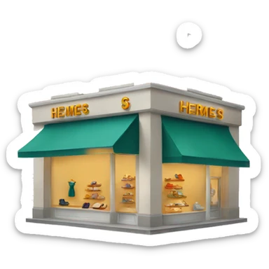 Hermes boutique sticker