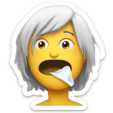 runny nose from yellow snot sticker