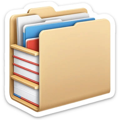 document folder, representing an additional or other category sticker