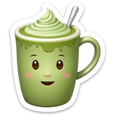 matcha latte sticker
