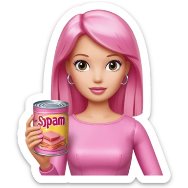 Matisse barbie slop style pink SPAM sticker