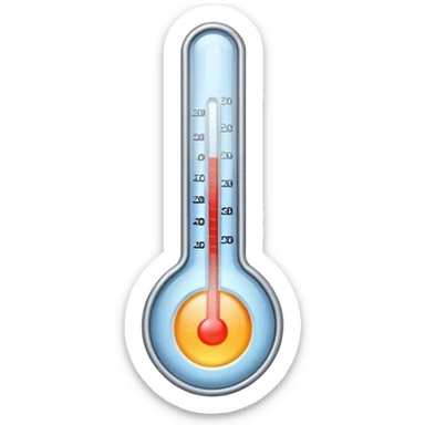 A thermometer at 0°C. sticker
