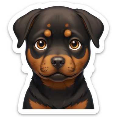 Perrita rottweiler flaca  sticker
