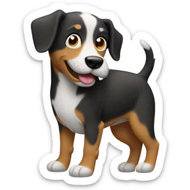 un perro bailando sticker