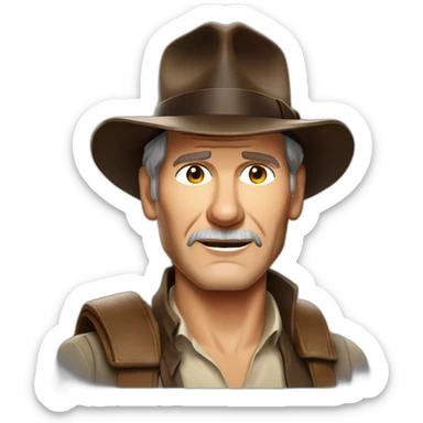 Harrison Ford Indiana Jones  sticker