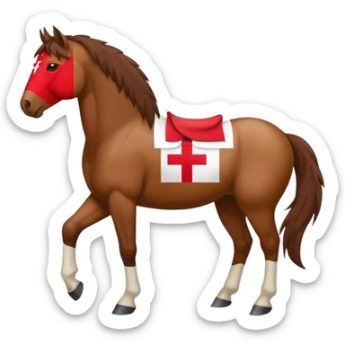 horse Tongan flag sticker