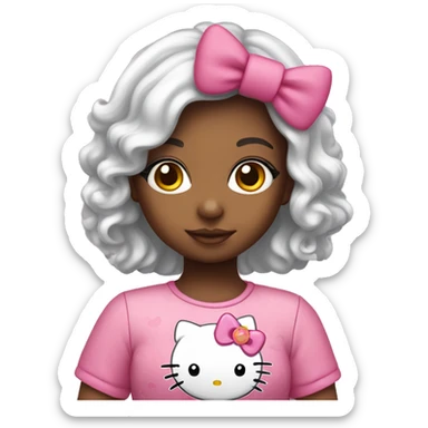 Cute Hello Kitty girl sticker