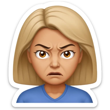 Angry mom sticker