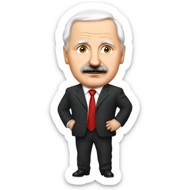 Lukashenko with potatoes sticker